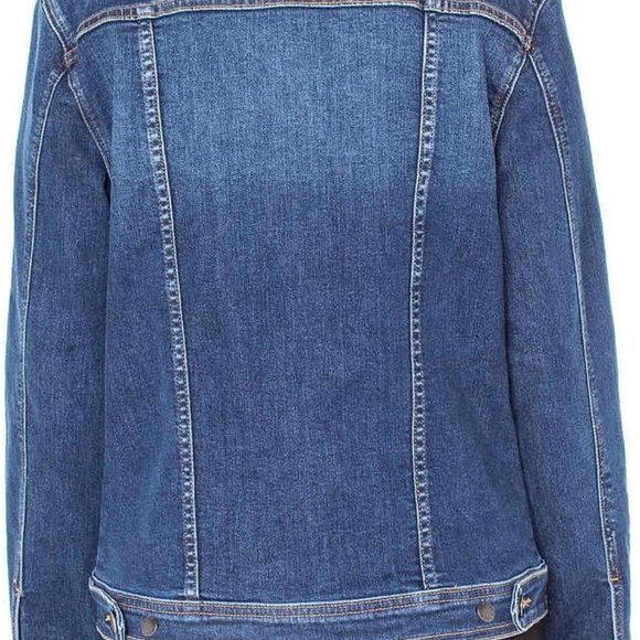 WELL WORN Women’s Denim Jacket, Dark Blue, S, XL - Picture 4 of 7